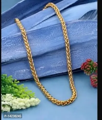 One Gram Gold Plated Chain  (MG607 C) Gold-plated Plated Brass Chain (23 Inch)Water And Sweat Proof Jawellery-thumb4