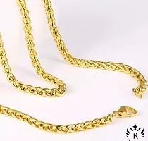 Men's 14k Solid Yellow Gold Figaro  Chain Necklace - Gold chain, figaro chains, real Gold chain (23 Inch)Water And Sweat Proof Jawellery-thumb4
