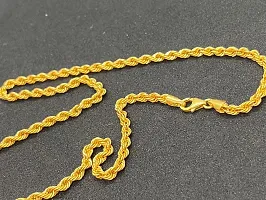 Alluring Golden Brass Chain For Men-thumb2