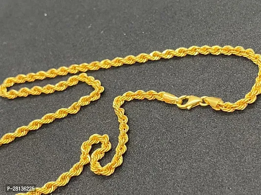 Alluring Golden Brass Chain For Men-thumb3