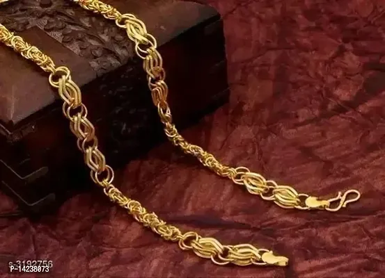 Gold New Trending Chain Gold-plated Plated Brass Chain(20 Inch)Water And Sweat Proof Jawellery-thumb4