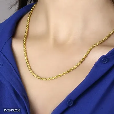 Alluring Golden Brass Chain For Men-thumb4