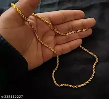 Alluring Golden Brass Chain For Men-thumb2