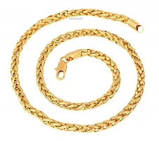 Men's 14k Solid Yellow Gold Figaro  Chain Necklace - Gold chain, figaro chains, real Gold chain (23 Inch)Water And Sweat Proof Jawellery-thumb2