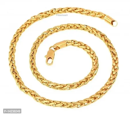 Men's 14k Solid Yellow Gold Figaro  Chain Necklace - Gold chain, figaro chains, real Gold chain (23 Inch)Water And Sweat Proof Jawellery-thumb3