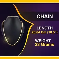 One Gram Gold Plated Chain  (MG607 C) Gold-plated Plated Brass Chain (23 Inch)Water And Sweat Proof Jawellery-thumb1