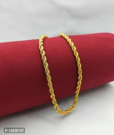 One Gram Gold Plated Chain (MG115 C) Gold-plated Plated Brass Chain (23 Inch)Water And Sweat Proof Jawellery-thumb0