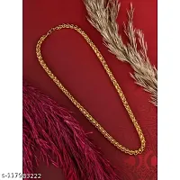 Alluring Golden Brass Chain For Men-thumb3