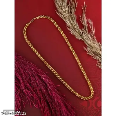 Alluring Golden Brass Chain For Men-thumb4