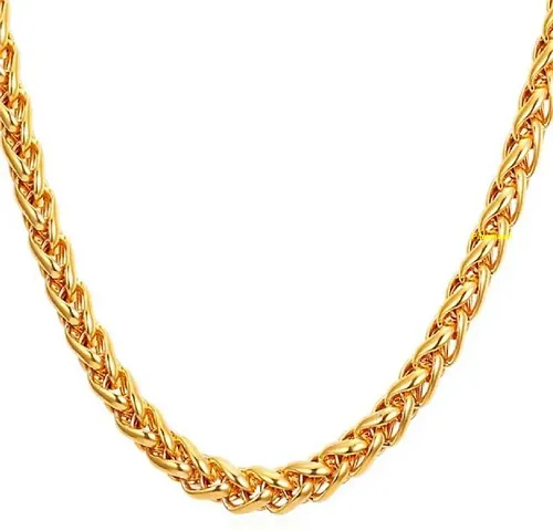 Stylish Stainless Steel Golden Chain For Men