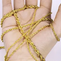 Alluring Golden Brass Chain For Men-thumb2