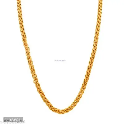 new stylish attractive Gold traditional jewellery  short Gold-plated Plated Brass Chain(23 Inch)Water And Sweat Proof Jawellery-thumb4