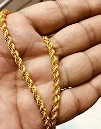 Alluring Golden Brass Chain For Men-thumb2