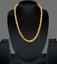 Golden Chain For Boys Stylish Neck Chain Mens Jewellery Gold Chain For Men Boys Gold-plated Plated Brass Chain (20 Inch)Water And Sweat Proof Jawellery-thumb3