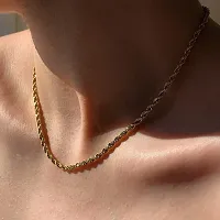 Alluring Golden Brass Chain For Men-thumb2