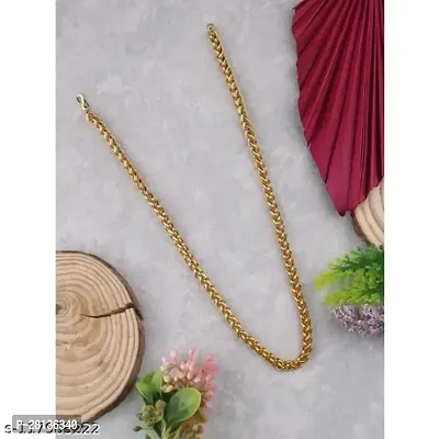 Alluring Golden Brass Chain For Men-thumb3