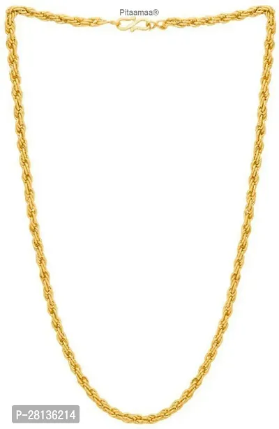 Alluring Golden Brass Chain For Men-thumb0