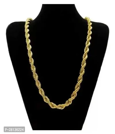 Alluring Golden Brass Chain For Men-thumb0