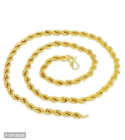 Alluring Golden Brass Chain For Men-thumb0