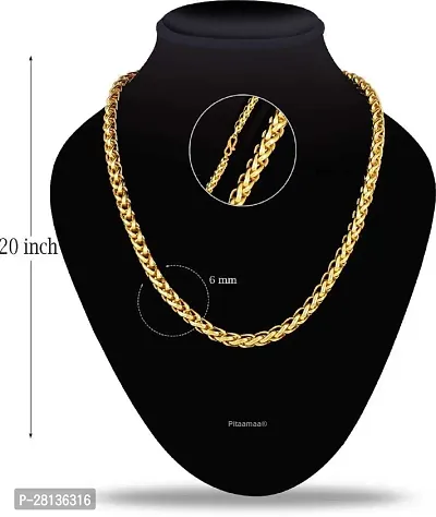 Alluring Golden Brass Chain For Men-thumb0