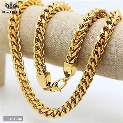 Gold plated Chain For Boys / Man Gold-plated Plated Stainless Steel, Alloy Chain Gold-plated Plated Alloy Chain (23 Inch)Water And Sweat Proof Jawellery-thumb3