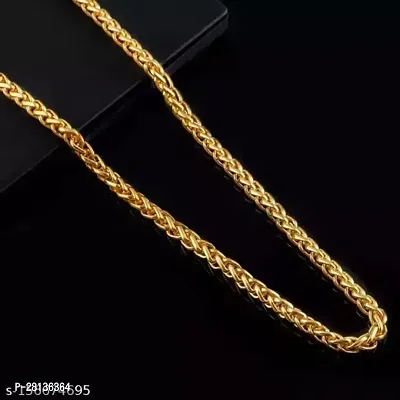 Alluring Golden Brass Chain For Men-thumb3