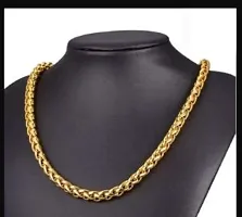 Gold plated Chain For Boys / Man Gold-plated Plated Stainless Steel, Alloy Chain Gold-plated Plated Alloy Chain (23 Inch)Water And Sweat Proof Jawellery-thumb3