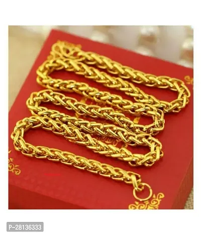 Alluring Golden Brass Chain For Men-thumb4