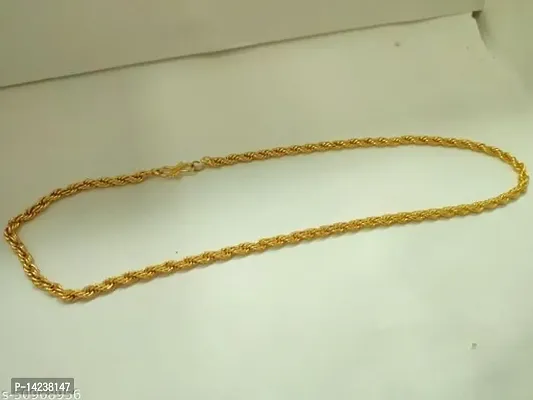 Gold New Trending Chain Gold-plated Plated Brass Chain(23 Inch)Water And Sweat Proof Jawellery-thumb4