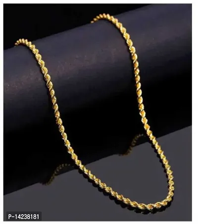 Gold New Trending Chain Gold-plated Plated Brass Chain(23 Inch)Water And Sweat Proof Jawellery-thumb2