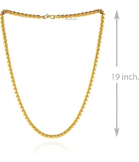 Alluring Golden Brass Chain For Men-thumb1