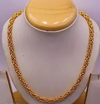 One Gram Gold Plated Chain (MG115 C) Gold-plated Plated Brass Chain (20 Inch)Water And Sweat Proof Jawellery-thumb2