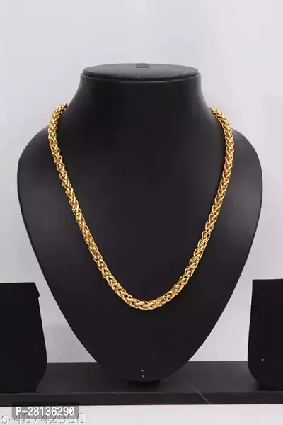 Alluring Golden Brass Chain For Men-thumb4