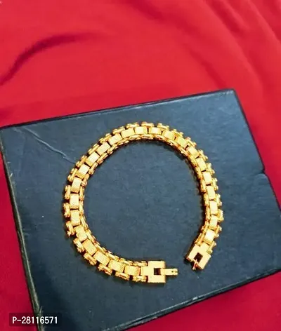 Elegant Brass Gold Plated Bracelets For Men-thumb3