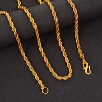 One Gram Gold Plated Chain (MG115 C) Gold-plated Plated Brass Chain (23 Inch)Water And Sweat Proof Jawellery-thumb3