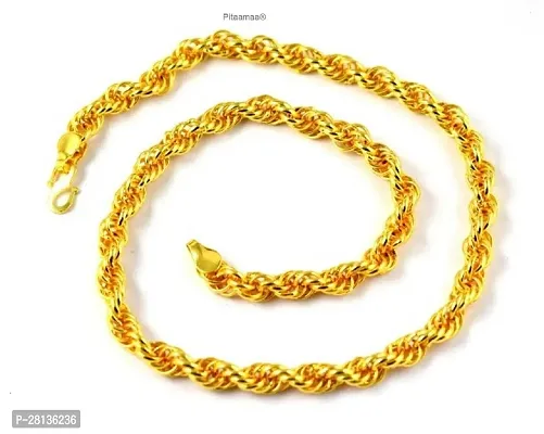 Alluring Golden Brass Chain For Men-thumb3