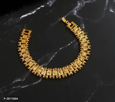 Elegant Brass Gold Plated Bracelets For Men