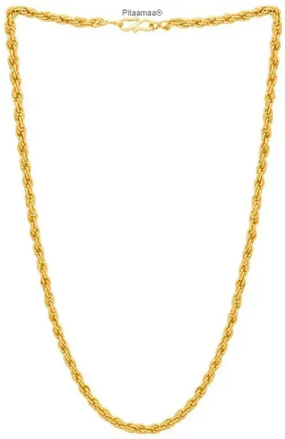 New Trending Chain Gold-plated Plated Brass Chain(23 Inch)Water And Sweat Proof Jawellery