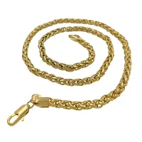 new stylish attractive Gold traditional jewellery  short Gold-plated Plated Brass Chain(23 Inch)Water And Sweat Proof Jawellery-thumb2