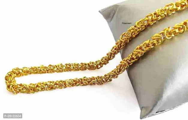 Stylish Gold New Trending Chain Gold-Plated Plated Brass Chain 20 Inch Water And Sweat Proof Jawellery-thumb0