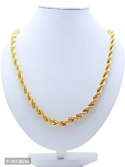 Alluring Golden Brass Chain For Men-thumb0