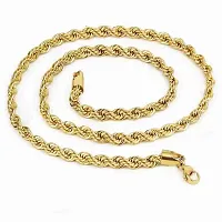 Gold New Trending Chain Gold-plated Plated Brass Chain(23 Inch)Water And Sweat Proof Jawellery-thumb4