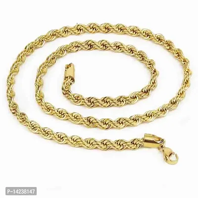 Gold New Trending Chain Gold-plated Plated Brass Chain(23 Inch)Water And Sweat Proof Jawellery-thumb5