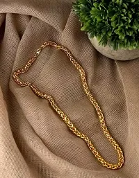 Men's 14k Solid Yellow Gold Figaro  Chain Necklace - Gold chain, figaro chains, real Gold chain (23 Inch)Water And Sweat Proof Jawellery-thumb3