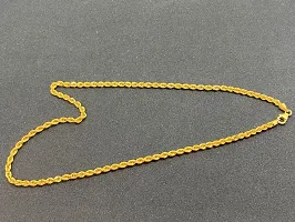 One Gram Gold Plated Chain  (MG607 C) Gold-plated Plated Brass Chain (23 Inch)Water And Sweat Proof Jawellery-thumb3