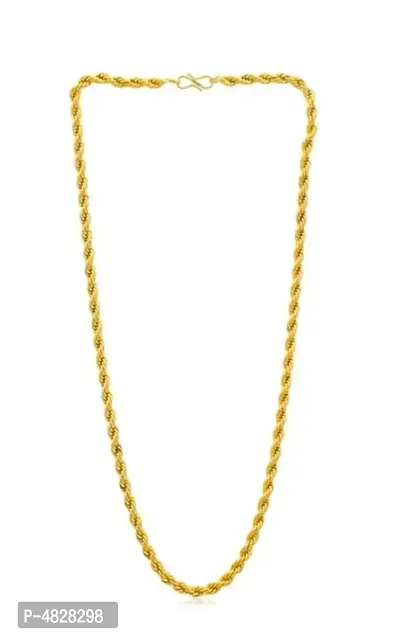 Trendy Stylish Brass Gold Plated Chain