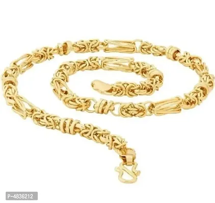 Trendy Stylish Brass Gold Plated Chain-thumb0