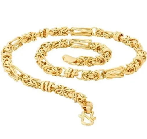 New Trending Chain Gold-plated Plated Brass Chain (20 Inch)Water And Sweat Proof Jawellery