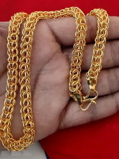 Trendy Designer Alloy Gold Plated Chain