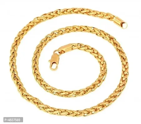 Trendy Stylish Brass Gold Plated Chain